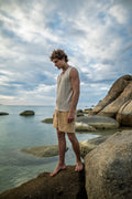 Sleeveless Top - Hemp - Natural White